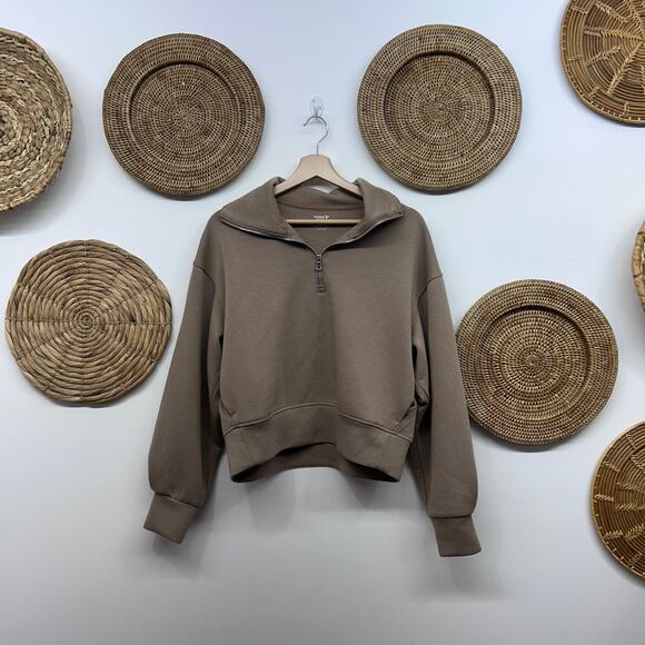 Old Navy Tops - Old Navy Active Bounce Fleece Half Zip Pullover Sweatshirt Small Athleisure